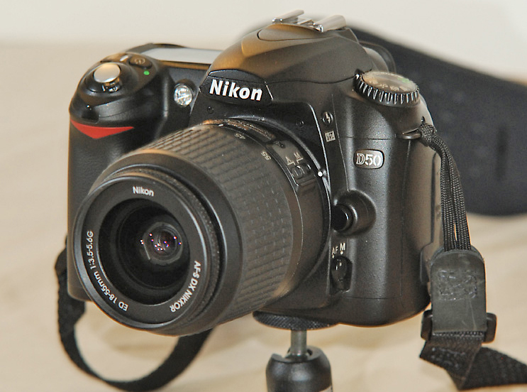 A Nikon D50 DSLR Camera